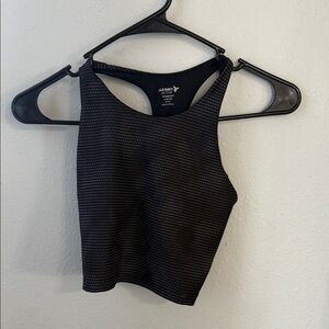 Old Navy Black and Gray Crop Top